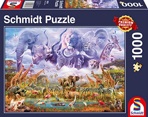 Schmidt Spiele 58356 Tiere an der Wasserstelle, 1000 Teile Puzzle Schmidt Spiele 58356 Tiere an der Wasserstelle, 1000 Teile Puzzle von Schmidt