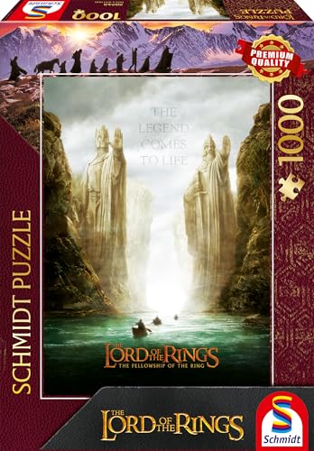 Schmidt Spiele 58549 Herr dr Fellowship of The Ring, 1000 Teile Puzzle, Mehrfarbig von Schmidt