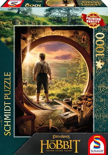 Schmidt Spiele 58552 Der Hobbit, Leaving Bag End, 1000 Teile Puzzle von Schmidt