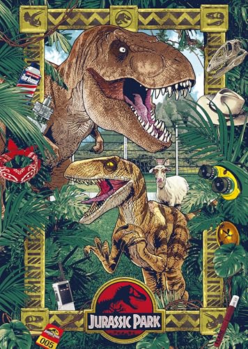 Schmidt Spiele 58579 Jurassic Park, Die Ära der Dinosaurier, 1000 Teile Puzzle, Mehrfarbig von Schmidt