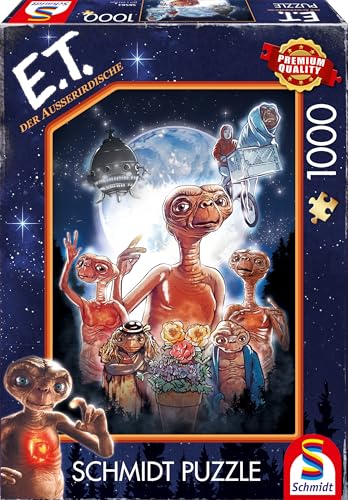 Schmidt Spiele 58584 E.T, Abenteuer eines Außerirdischen, 1000 Teile Puzzle, Mehrfarbig von Schmidt