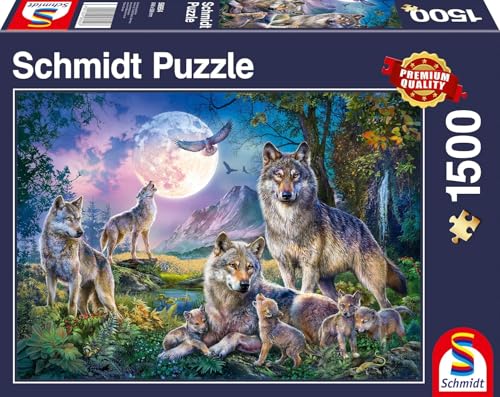 Schmidt Spiele 58954 Wölfe, 1500 Teile Puzzle Schmidt Spiele 58954 Wölfe, 1500 Teile Puzzle von Schmidt