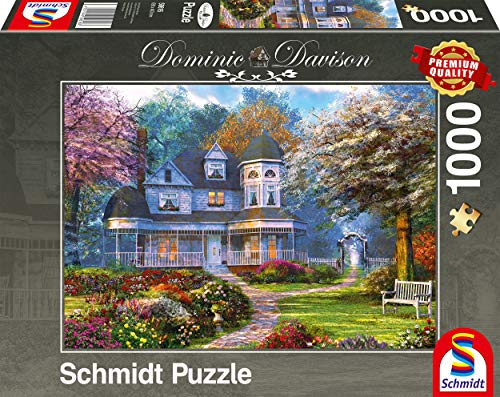 Schmidt Spiele 59616 Dominic Davison, Viktorianisches Anwesen, 1000 Teile Puzzle, Bunt von Schmidt