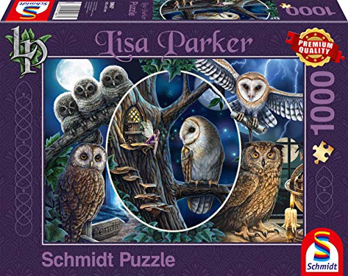 Schmidt Spiele 59667 Lisa Parker, Geheimnisvolle Eulen, 1000 Teile Puzzle von Schmidt