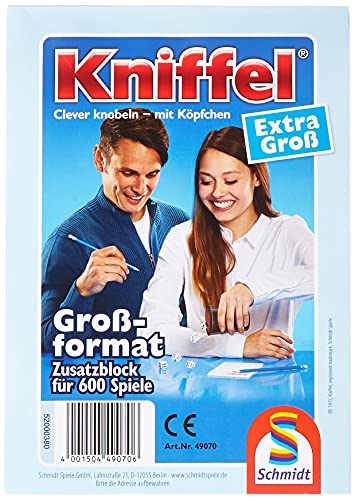 Schmidt Spiele 601.873.9 49070 - Kniffelblock, extra groß Schmidt Spiele 601.873.9 49070 - Kniffelblock, extra groß von Schmidt