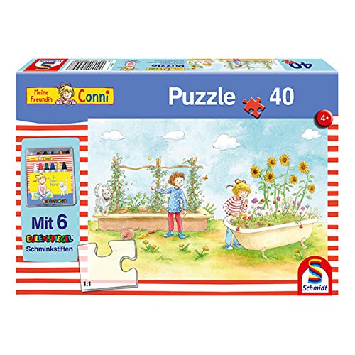 Schmidt Spiele Puzzle 56258 Meine Freundin Conni, im Blumengarten, 40 Teile von Schmidt