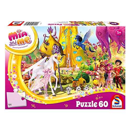 Schmidt Spiele Puzzle 56296 Mia & Me, Phuddles Klebonadeprozessor, 60 Teile Kinderpuzzle von Schmidt