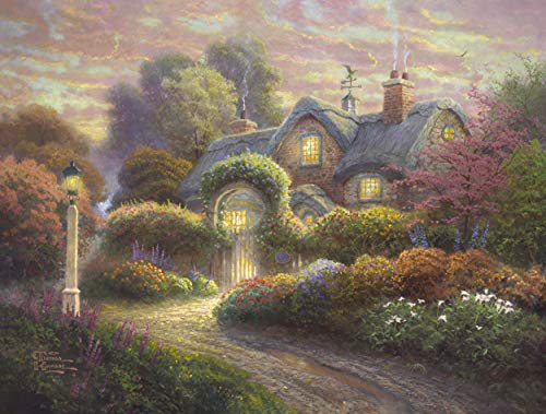 Schmidt SpielePuzzle 59466 Thomas Kinkade, Cottage im Rosengarten, 1.000 Teile Puzzle von Schmidt