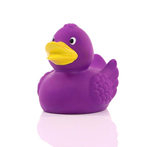 Schnabels Badeente Wings - Geschenk für Geburt Geburtstag Namenstag Kinder Baby Freund-in Mädchen Junge - lustig originell Glücksbringer - Spielzeug Quietsche-Ente Deko Badewanne (Lila) von Schnabels