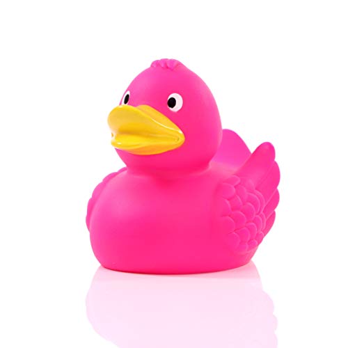 Schnabels Badeente Wings - Geschenk für Geburt Geburtstag Namenstag Kinder Baby Freund-in Mädchen Junge - lustig originell Glücksbringer - Spielzeug Quietsche-Ente Deko Badewanne (Pink) von Schnabels