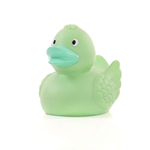 Schnabels Badeente Wings - Geschenk für Geburt Geburtstag Namenstag Kinder Baby Freund-in Mädchen Junge - lustig originell Glücksbringer - Spielzeug Quietsche-Ente Deko Badewanne (Pastell-Grün) von Schnabels