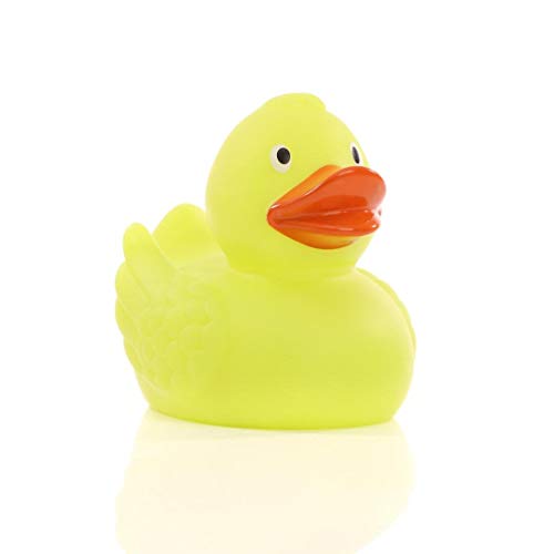 Schnabels Quietsche-Ente Magic Duck mit Farbwechsel unter UV-Strahlung - Geschenk für Geburt Geburtstag Namenstag Kinder Baby Freund-in Mädchen Junge - Spielzeug Bade-Ente Badewanne Deko von Schnabels