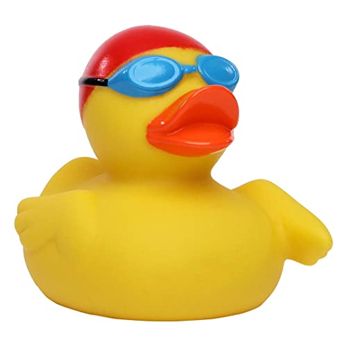 Schnabels Quietsche-Ente Schwimmer - Geschenk für Geburt Geburtstag Namenstag Kinder Baby Freund-in Mädchen Junge - Spielzeug Bade-Ente Badewanne Deko von Schnabels