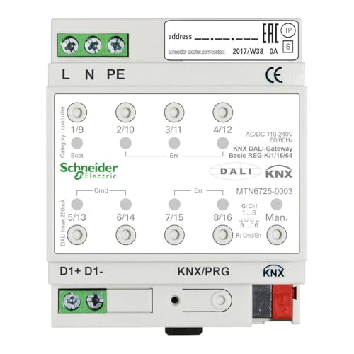 Schneider Electric KNX DALI-Gateway Basic REG-K/1/16/64 von Schneider Electric