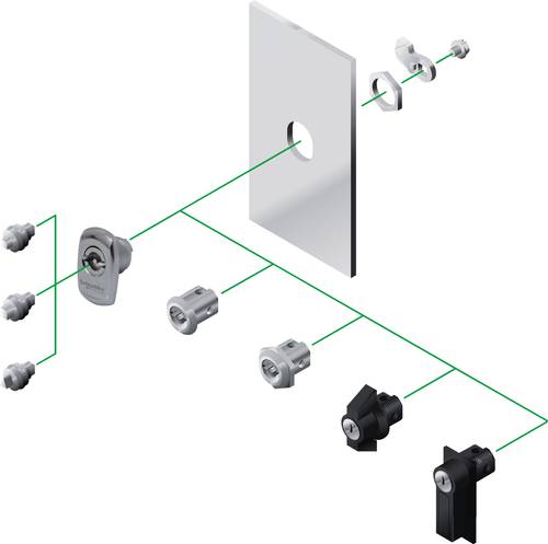 Schneider Electric NSYTT8CSX Verriegelung Edelstahl 1St. von Schneider Electric