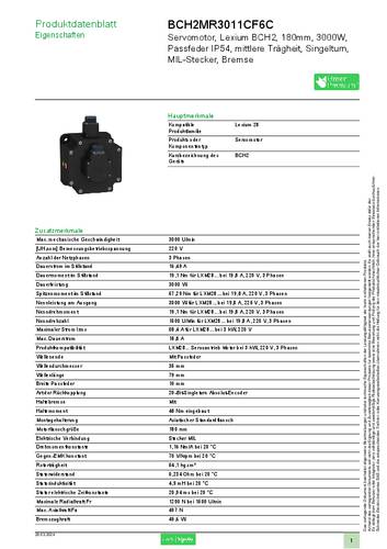 Schneider Electric Servomotor BCH2MR3011CF6C von Schneider Electric