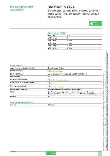 Schneider Electric Servomotor BMH1403P21A2A von Schneider Electric