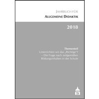 Jahrbuch für Allgemeine Didaktik 2018 von Schneider Hohengehren