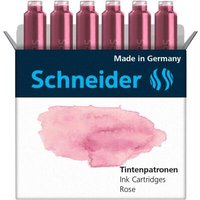 SCHNEIDER 166129 Tintenpatronen Pastell rose, 6er Schachtel von Schneider