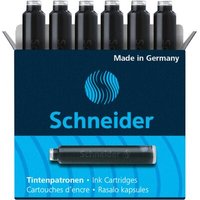 SCHNEIDER 6601 Standard-Tintenpatronen schwarz, Packung mit 6 Stück von Schneider
