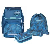 SCHNEIDERS Schultasche Ergojet Camo Blue 6teilig von Schneiders Vienna