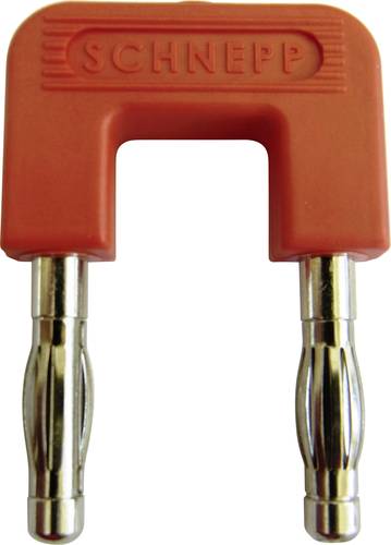 Schnepp 19/4rt Kurzschlussstecker Rot Stift-Ø: 4mm Stiftabstand: 19mm von Schnepp