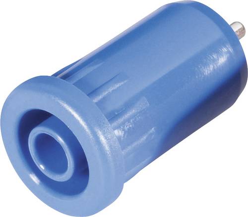 Schnepp BU 4800 bl Sicherheits-Laborbuchse Buchse, Einbau vertikal Stift-Ø: 4mm Blau von Schnepp