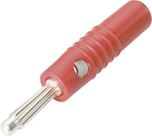 Schnepp S 4004 S Büschelstecker Stecker, gerade Stift-Ø: 4mm Rot von Schnepp