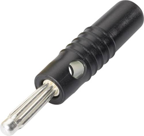 Schnepp S 4004L Büschelstecker Stecker, gerade Stift-Ø: 4mm Schwarz von Schnepp