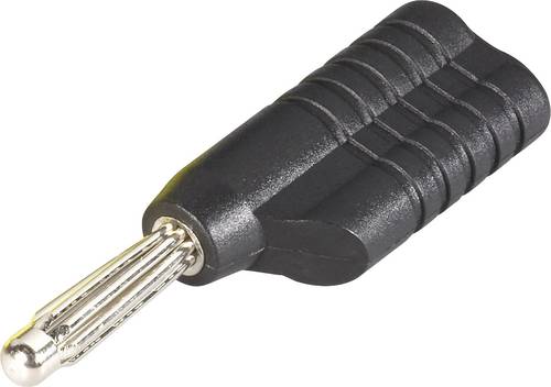 Schnepp S 4041L sw Büschelstecker Stecker, gerade Stift-Ø: 4mm Schwarz von Schnepp