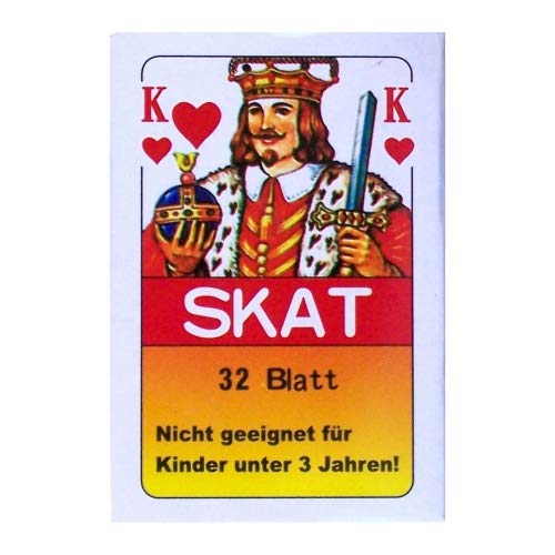 Schnooridoo Kartenspiele Poker Rommé Skat Spielkarten Karten (6 x Skatkarten) von Schnooridoo