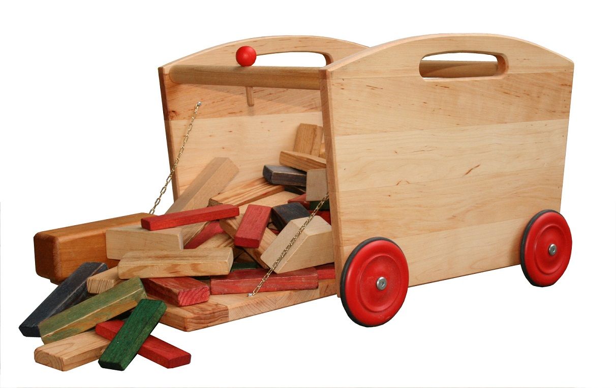 Schöllner Holz Spielzeugwagen Lore, mit Klappe von Schöllner Holzspielzeug