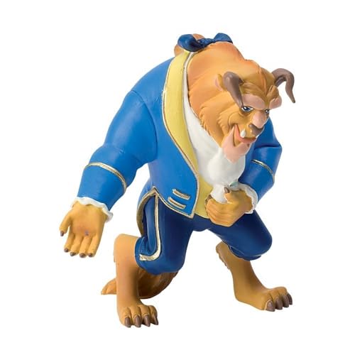 Bullyland 12463 - Spielfigur Biest aus Walt Disney Die Schöne und das Biest, ca. 10,1 cm, detailgetreu, ideal als kleines Geschenk für Kinder ab 3 Jahren, Blau von Bullyland