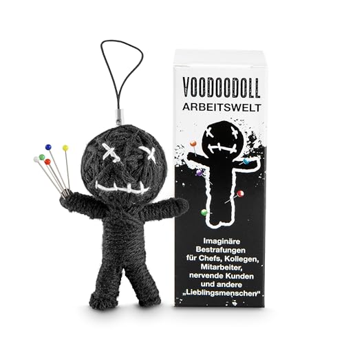 Schöne Güter Voodoo Puppe Arbeitswelt Voodoo Doll to go Voodoo-Doll imaginäre Strafen für Nette Chefs, „geliebte“ Kollegen, andere Lieblingsmenschen Geschenk Kollegen im Karton 5 x PRYM Stecknadel von Schöne Güter