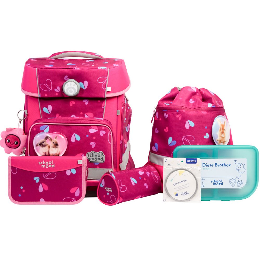 school mood Schulranzenset Champion Maxx Pro Klara - Häschen 7 tlg. school mood Schulranzenset Champion Maxx Pro Klara - Häschen 7 tlg. von School-Mood