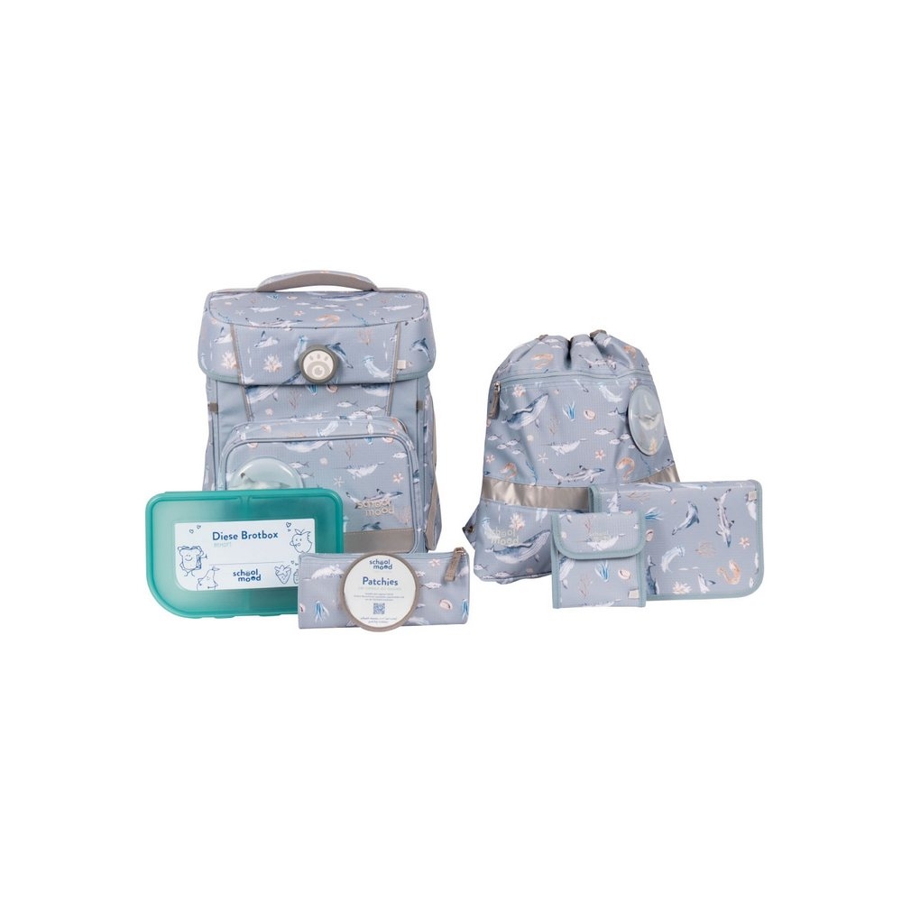 school mood Schulranzenset Hero Maxx Air+ Aqua 7 tlg. Nordic Collection von School-Mood