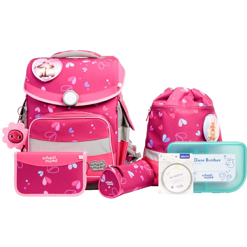 school mood Schulranzenset Timeless Pro Klara - Häschen 7 tlg. school mood Schulranzenset Timeless Pro Klara - Häschen 7 tlg. von School-Mood