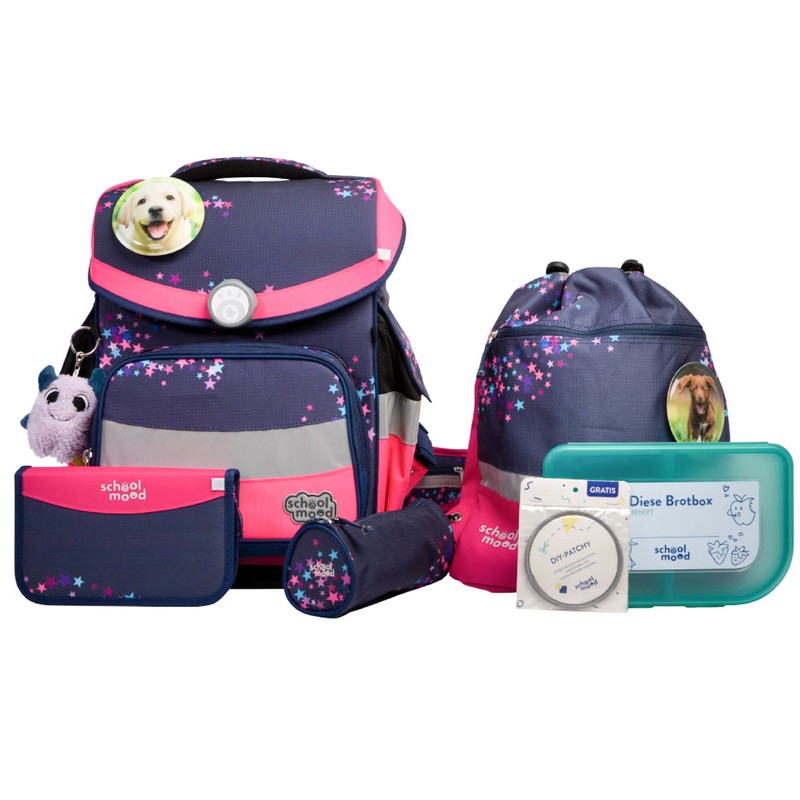 school mood Schulranzenset Timeless Pro Leni - Hund 7 tlg. school mood Schulranzenset Timeless Pro Leni - Hund 7 tlg. von School-Mood