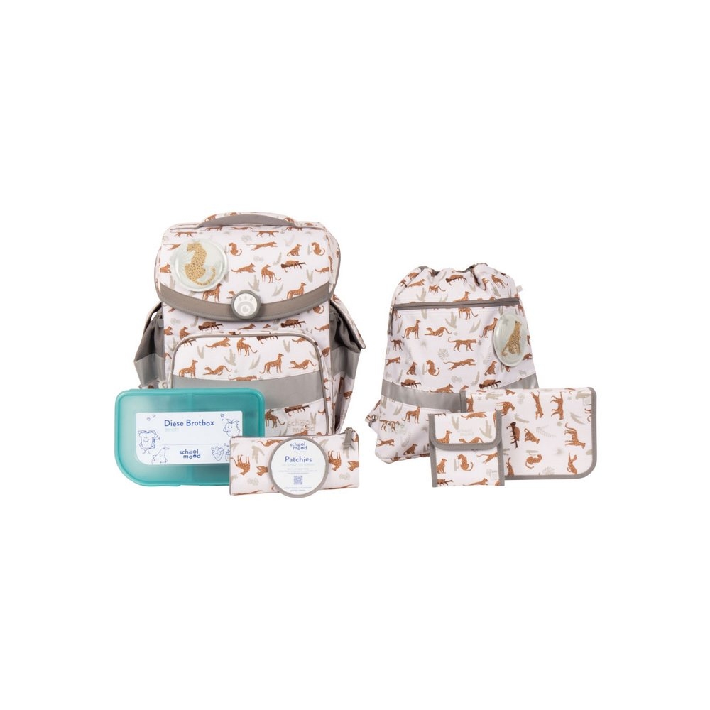 school mood Schulranzenset TimelessAir+ Leopard 7 tlg. Nordic Collection school mood Schulranzenset TimelessAir+ Leopard 7 tlg. Nordic Collection von School-Mood