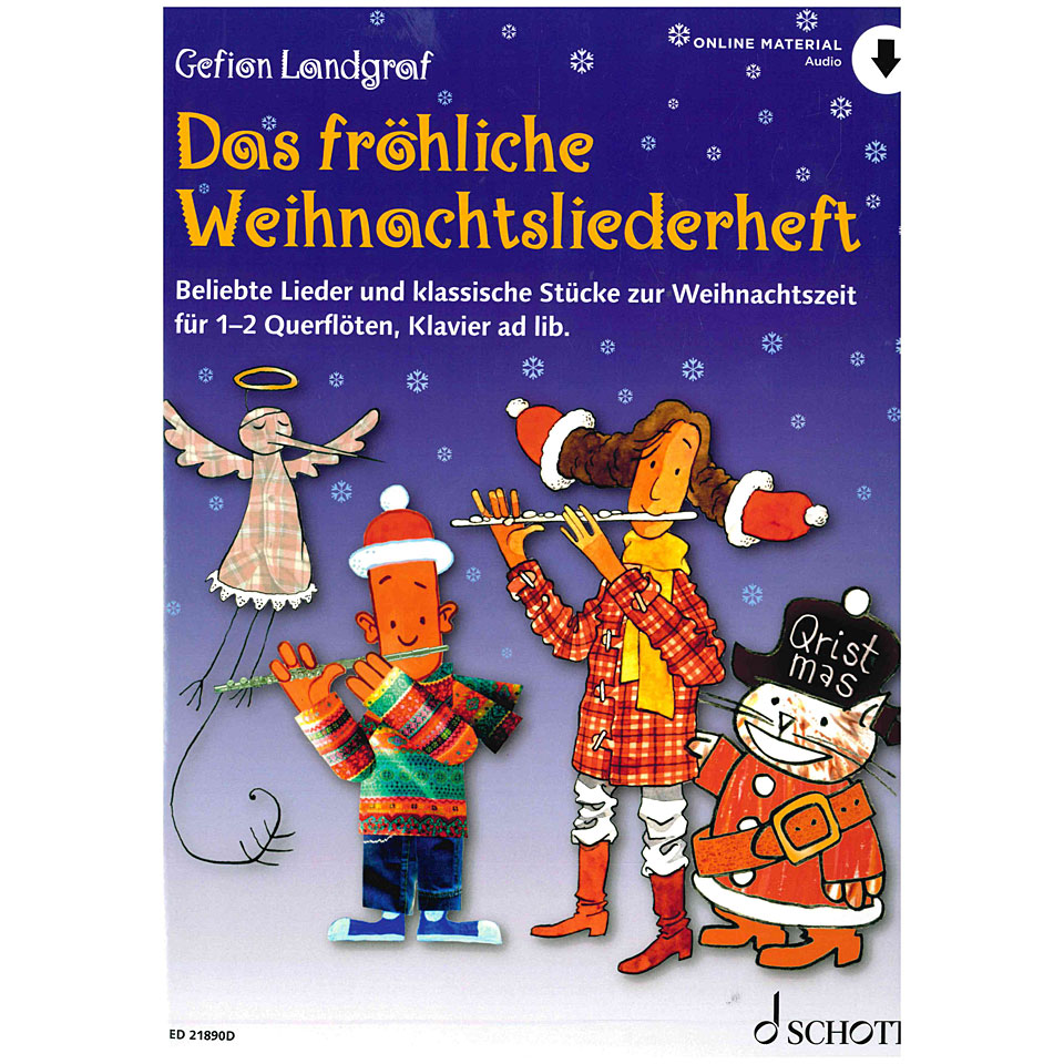 Schott Das fröhliche Weihnachtsliederheft for Flute Notenbuch von Schott