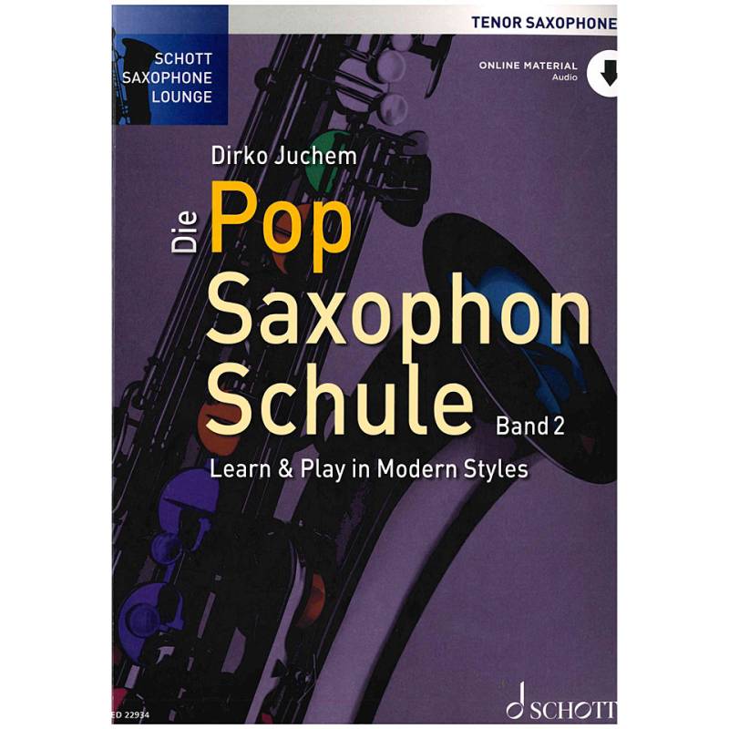 Schott Die Pop Saxophon Schule 2 Tenor Sax Lehrbuch von Schott