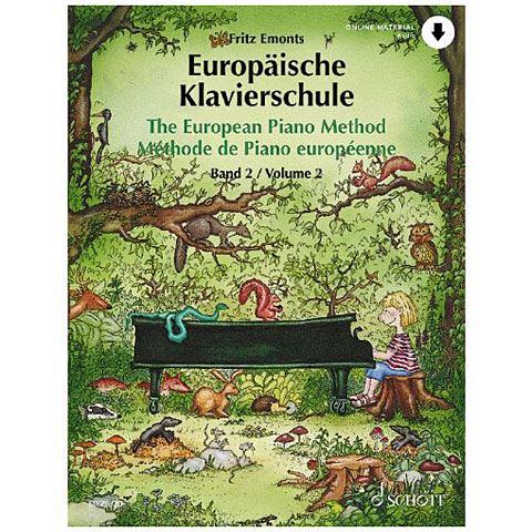 Schott Europäische Klavierschule Bd.2 Audio Online Lehrbuch von Schott