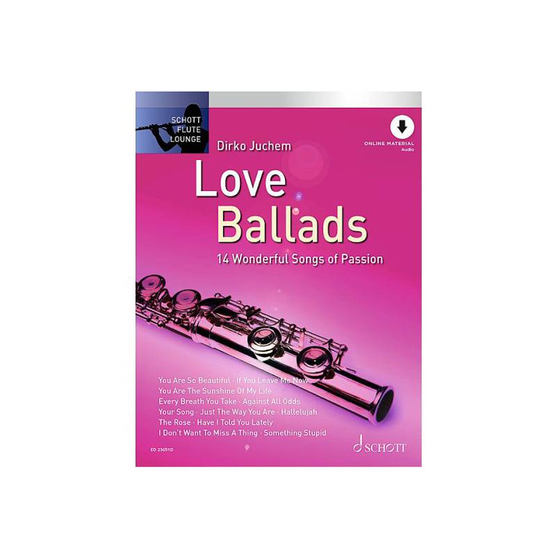Schott Flute Lounge - Love Ballads Flute Notenbuch von Schott
