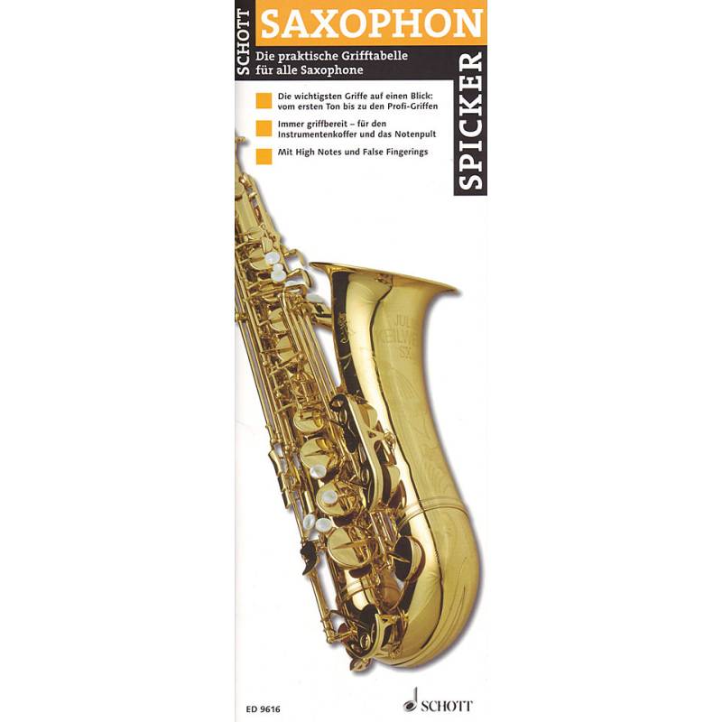 Schott Saxophon Spicker Lehrbuch von Schott
