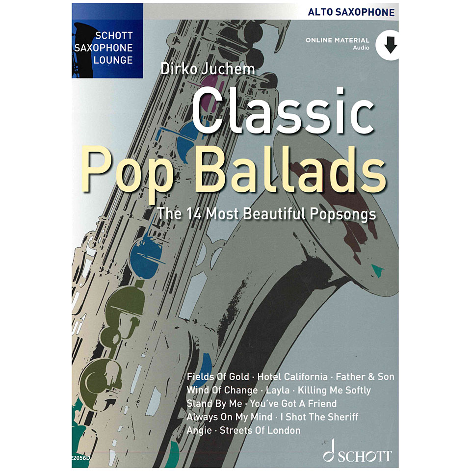 Schott Saxophone Lounge - Classic Pop Ballads Alto Sax Notenbuch von Schott