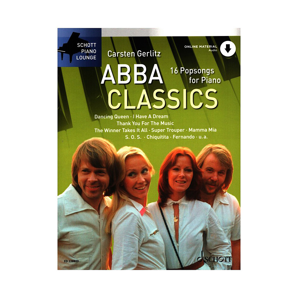 Schott Piano Lounge Abba Classics Notenbuch von Schott