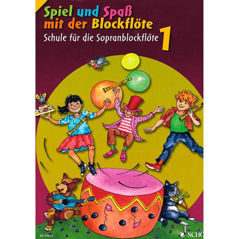Schott Spiel und Spaß mit der Blockflöte Schule Bd.1 Lehrbuch von Schott