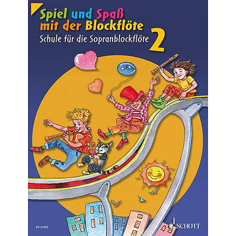 Schott Spiel und Spaß mit der Blockflöte Schule Bd.2 Lehrbuch von Schott