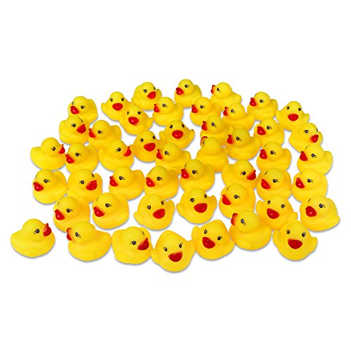 Schramm® 48 Stück Gummienten Quietsche Ente gelb ca. 3,5 cm Quietscheente Badeente Bade Ente Enten Badeenten Gummienten von Schramm