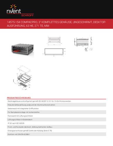 NVent SCHROFF 14575154 Gehäuse 147.1 x 271 1St. von nVent SCHROFF